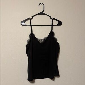 5/$55 !! 🔥 Blue Rain Black Lace Cami Top